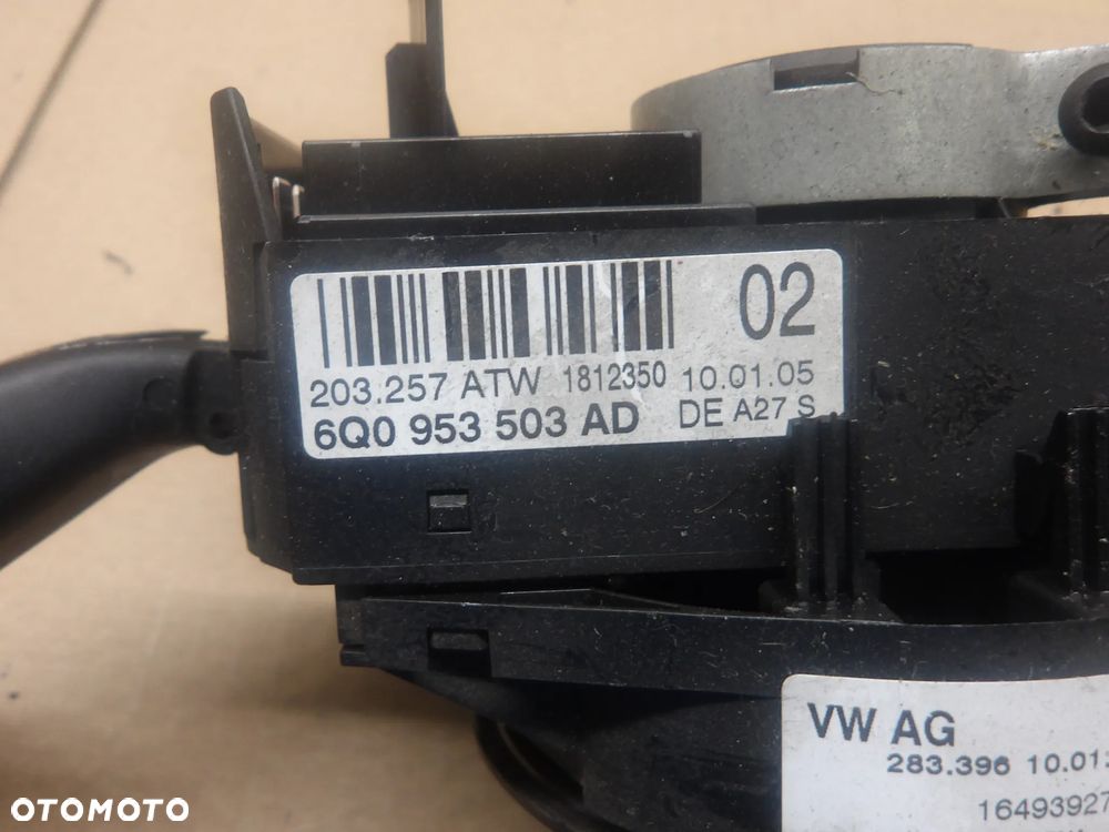 SEAT IBIZA III 06-09 1.4B 5D PRZEŁĄCZNIK ZESPOLONY MANETKA 6Q0953503AD - 10