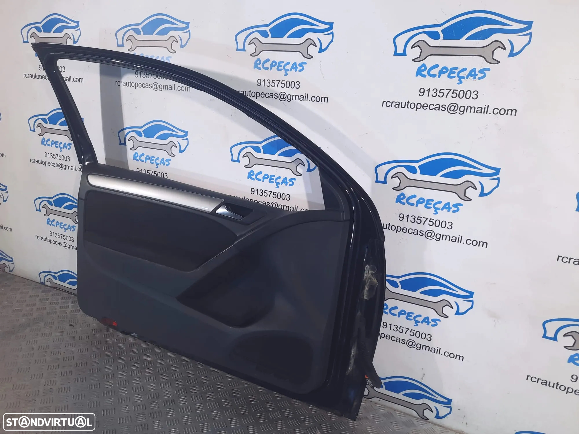 PORTA FRENTE FRONTAL ESQUERDA VOLKSWAGEN VW GOLF VI 6 MK6 3 PORTAS 5K3831055K MOTOR PUXADOR VIDRO QUARTELA - 2