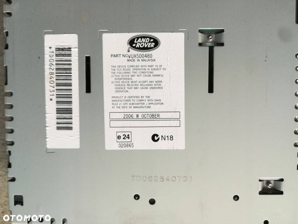 RANGE ROVER VOGUE L322 MODUŁ RADIA VUX500480 - 7