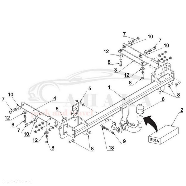 Hak Holowniczy Automat Do Opel Astra K Hatchback 2015-2021 - 3