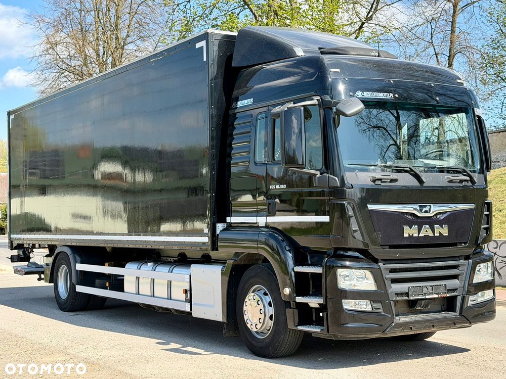 MAN TGS 18.360 / KONTENER - FIRANKA / WINDA / 21 EUROPALET / AUTOMAT / SYPIALKA / 2019 ROK - 1