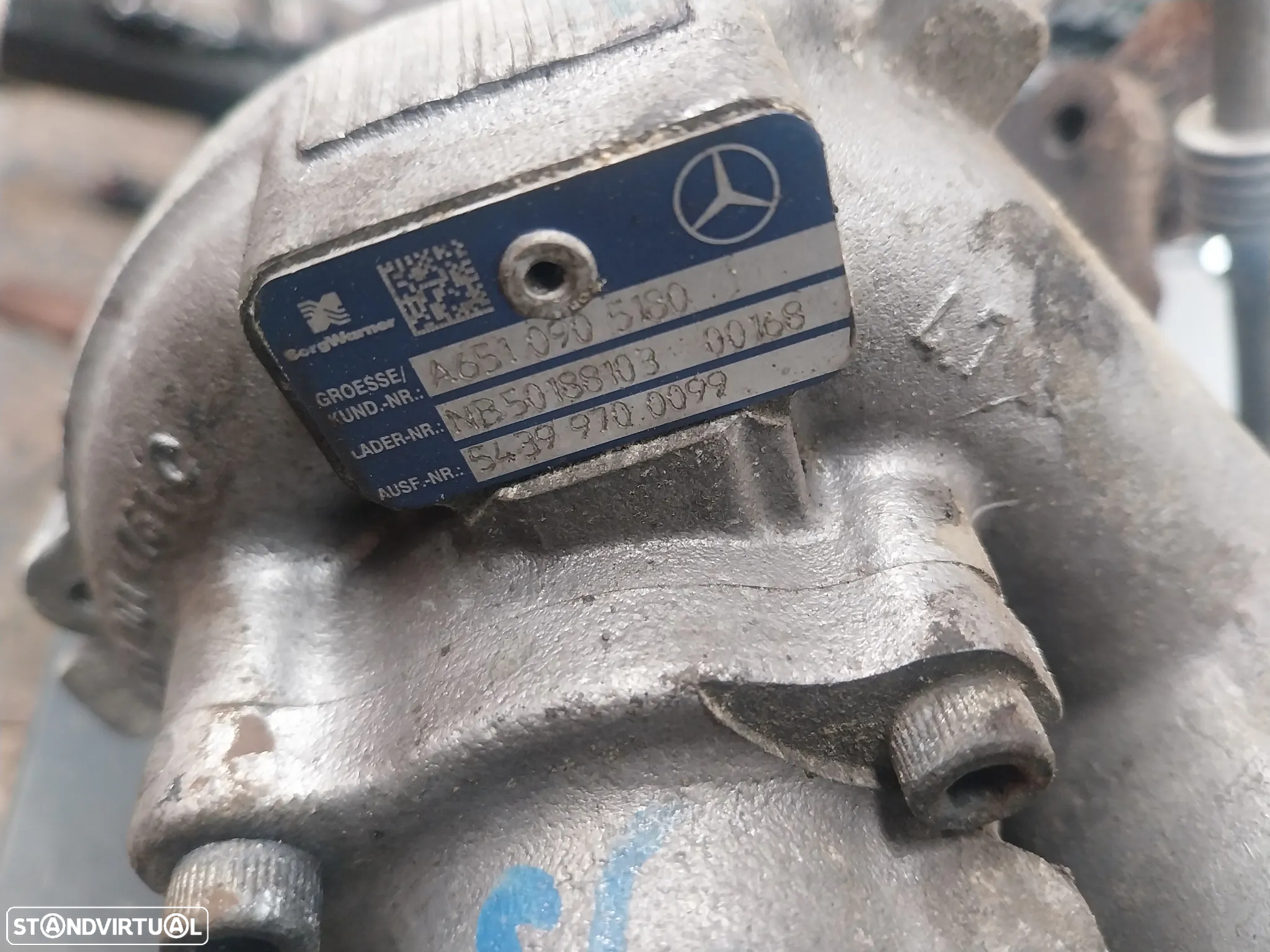 Turbo Mercedes-Benz W212 motor ref: 651 924 ano 2011 - 7