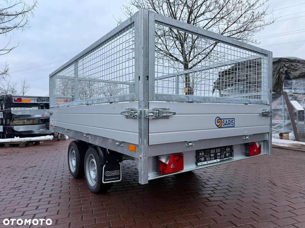 Saris Przyczepa Kiprowana Saris Tipper K1 306 170 2700 2 + nadstawki siatkowe 306x170x30cm 2 osie DMC 2700kg WYPRZEDAŻ! - 2