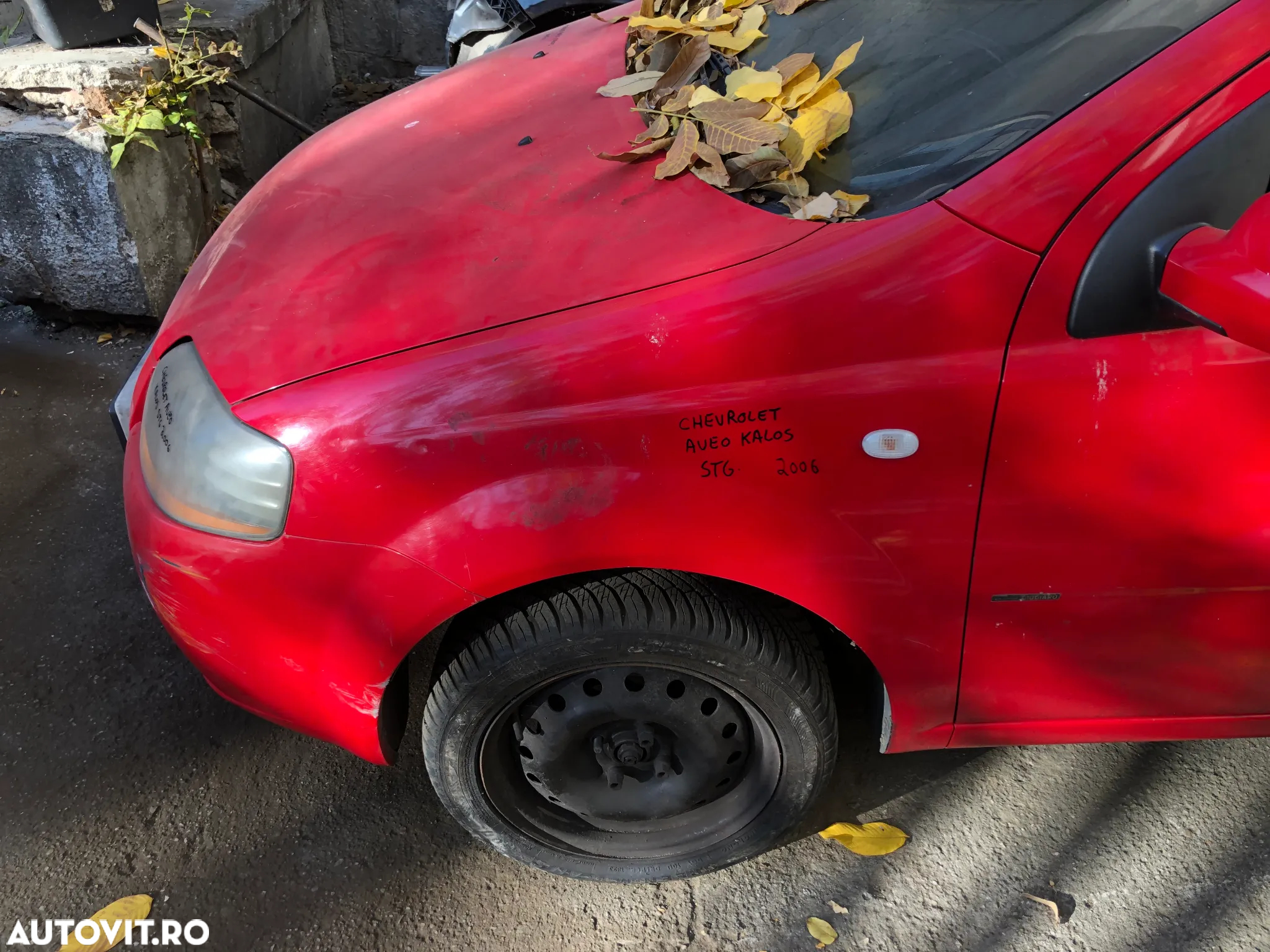 Aripa stanga/Aripa dreapta fata Chevrolet Aveo Kalos 2007 rosu - 2