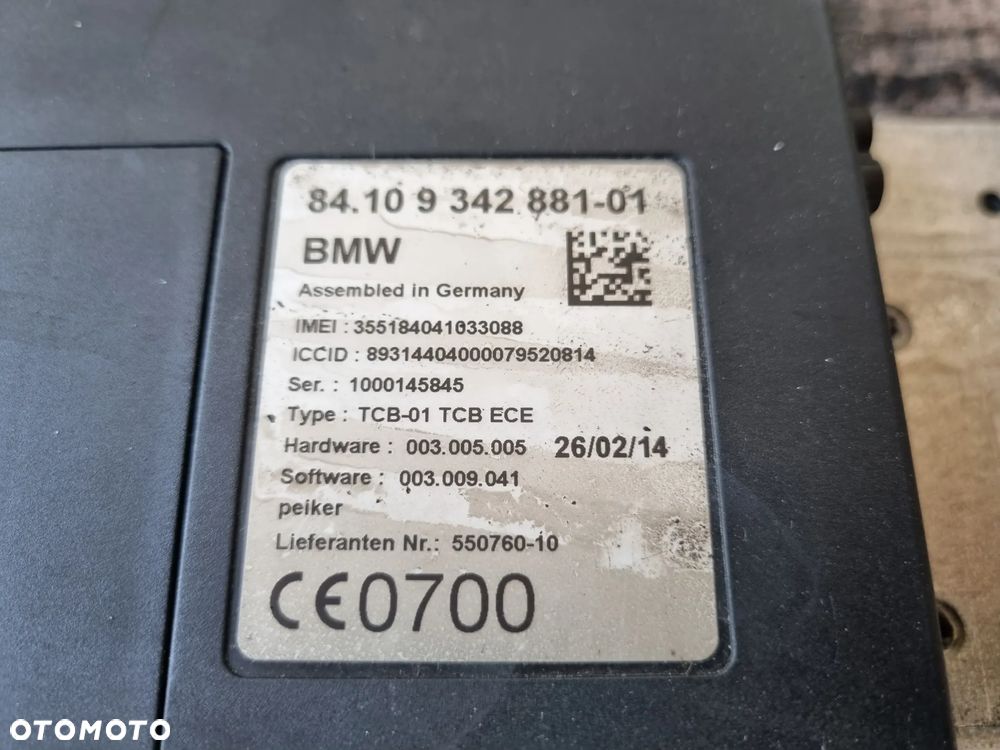 MODUŁ TELEMATIK TCB-01 BMW F10 2.0D 2014r - 2