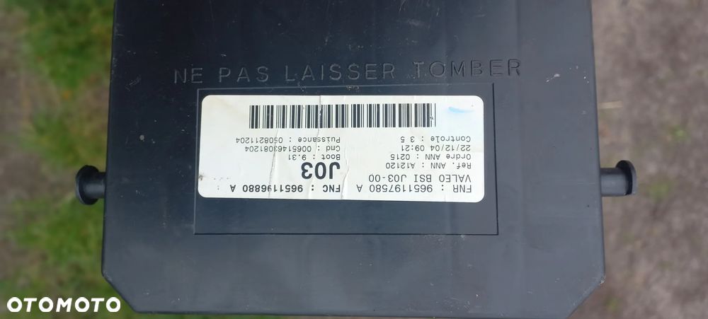 STEROWNIK MODUŁ BSI PEUGEOT 307 9651197580A - 3