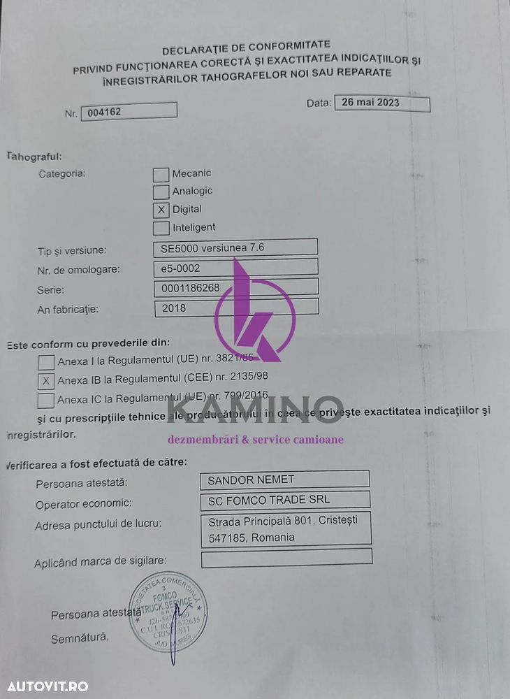 Tahograf Stoneridge Man SE5000 - 4