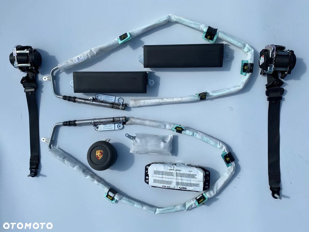 PORSCHE CARRERA 992 AIRBAG KURTYNA CURTAIN PODUSZKA POWIETRZNA DACHOWA PASY PAS DASHBOARD SEAT BELTS AIR BAG KNEE SRS - 2