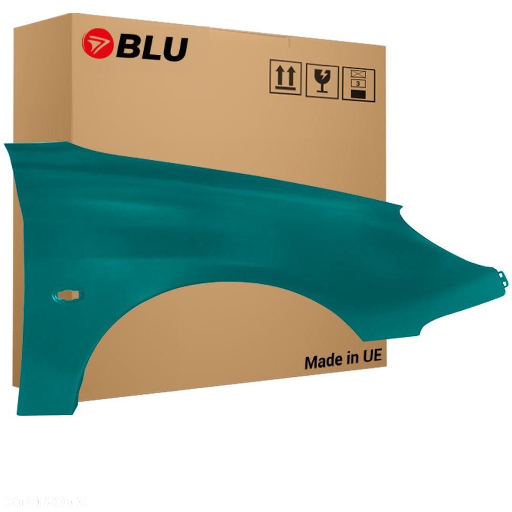 BLU Błotnik PEUGEOT 206 CC KRU Prawy Przód Zielony 1998-2009 VertCeylan - 1