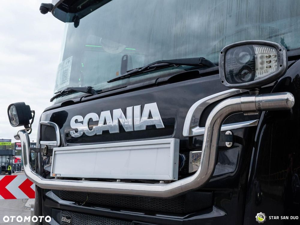 Scania R580 8x4 HMF 5020-K6, JOAB L20 5200AK Żuraw HDS Hakowiec Wciągarka - 9