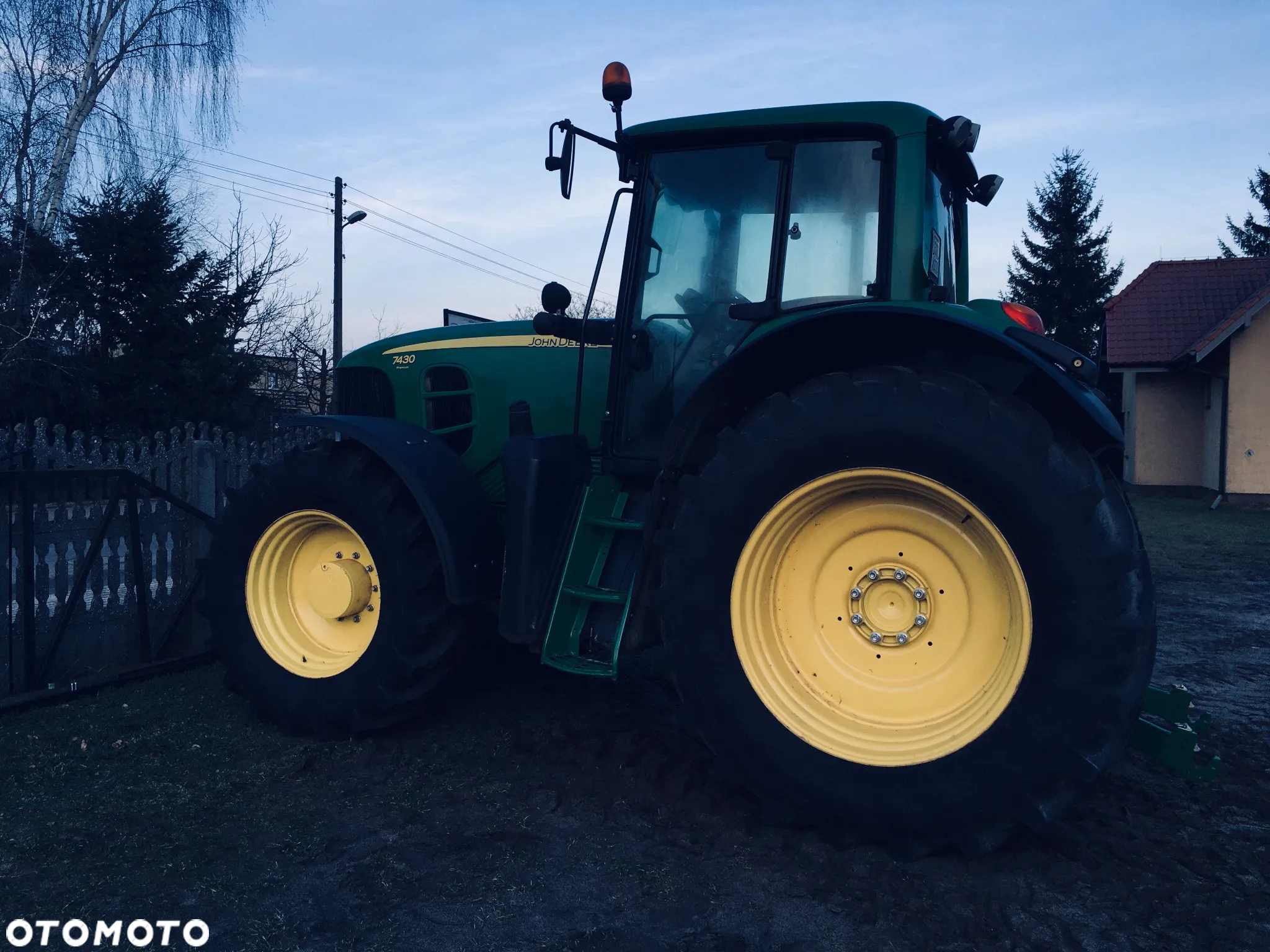 John Deere 7430 Premium Nowe opony Pneumatyka Video - 13