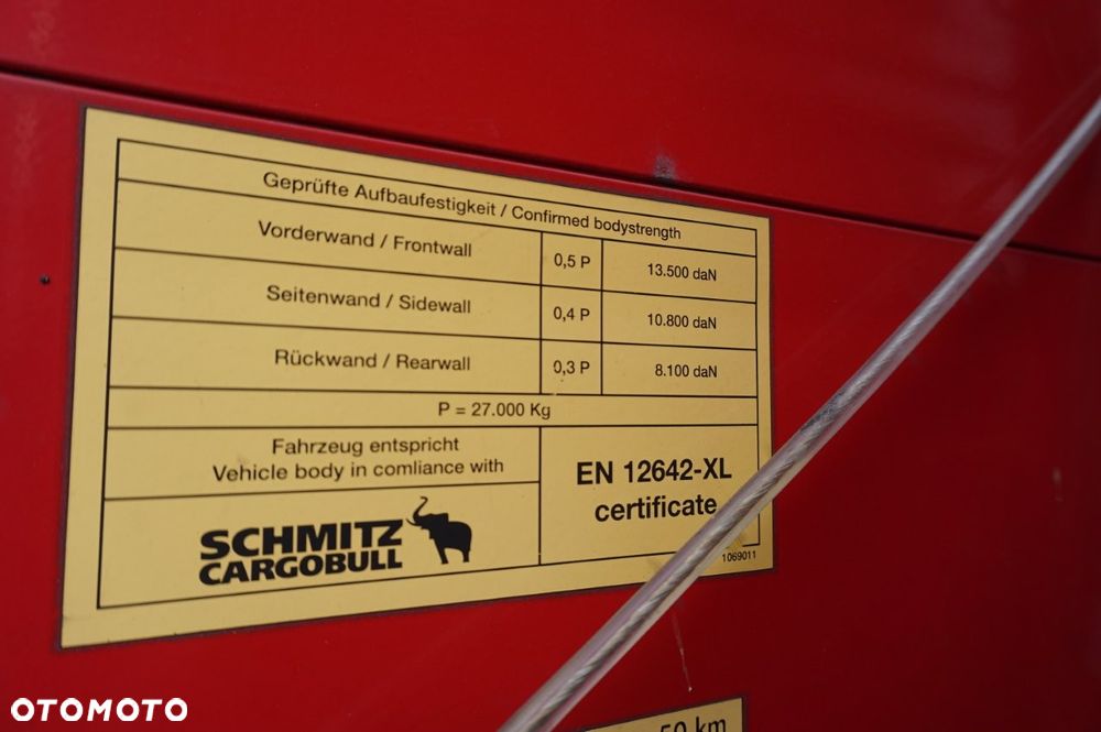 Schmitz Cargobull FIRANA OŚ PODNOSZONA ROZSUWANE SŁUPKI BDE * 2012 * - 21