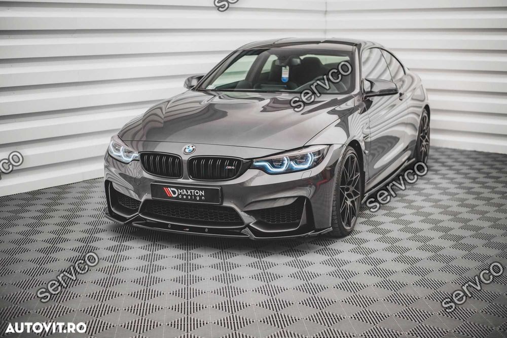 Prelungire splitter bara fata Bmw Seria M4 F82 2014- v2 Maxton Design - 2