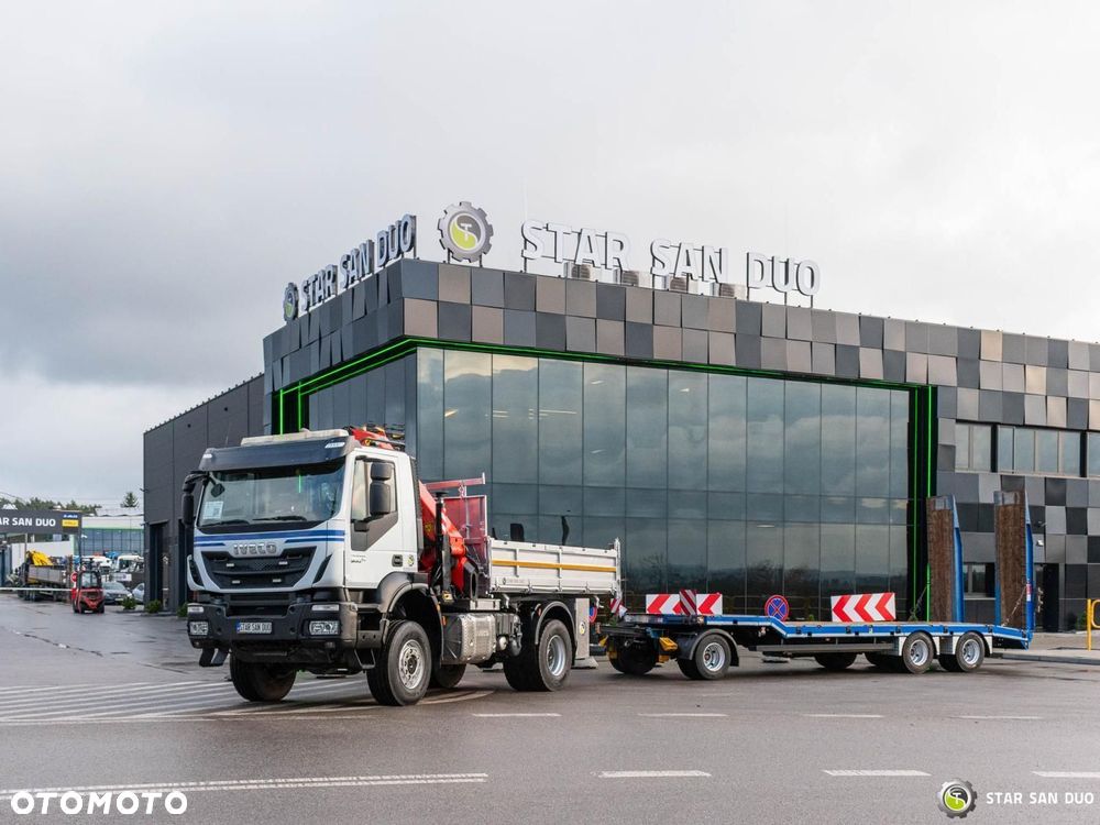 Iveco TRAKKER 450 4x4 PALFINGER PK 23001 EH HDS Żuraw Przyczepa  SCHWARZMÜLLER - 9