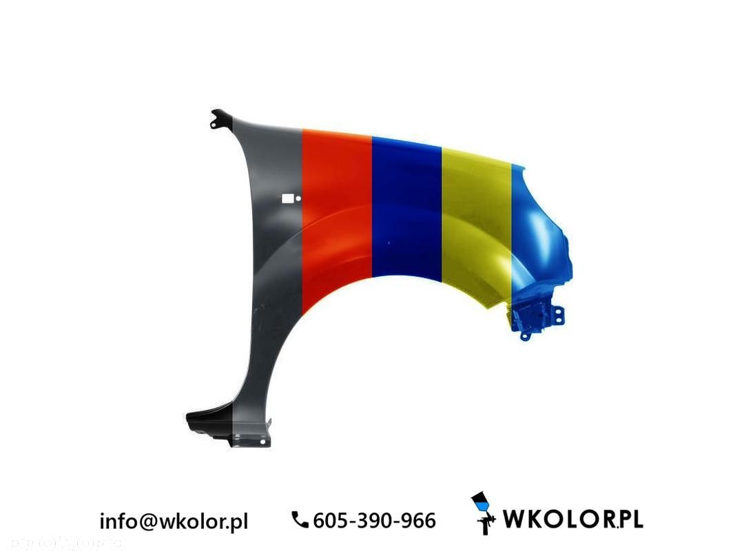 NOWY BŁOTNIK NISSAN KUBISTAR 2003-2008 LAKIEROWANY W KOLOR - 1