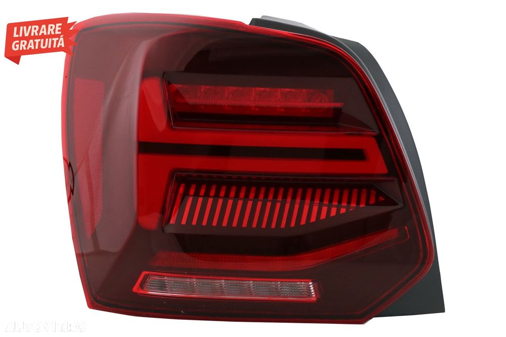 Stopuri Full LED VW POLO 6R 6C 61 (2011-2017) Semnal Dinamic Led Vento Look- livrare gratuita - 2