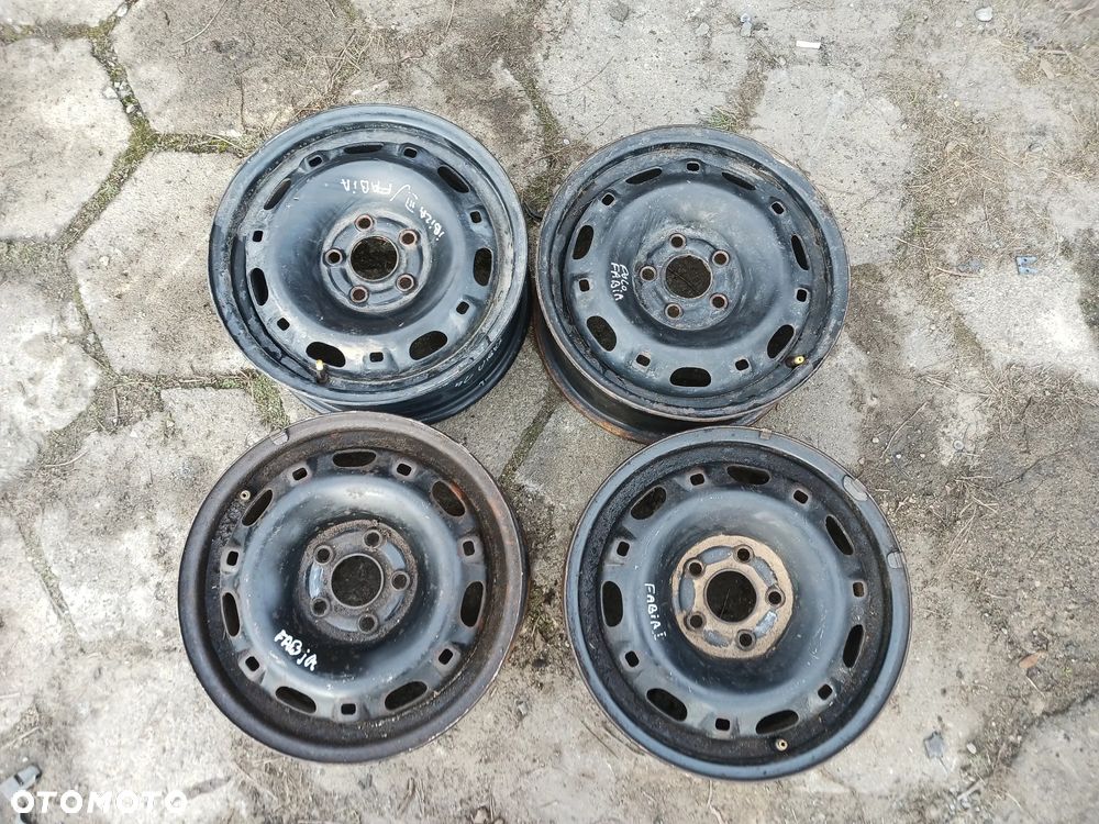 Felgi stalowe komplet Volkswagen Polo Seat Ibiza Skoda Fabia 5x100 ET43 6J14H2 - 1