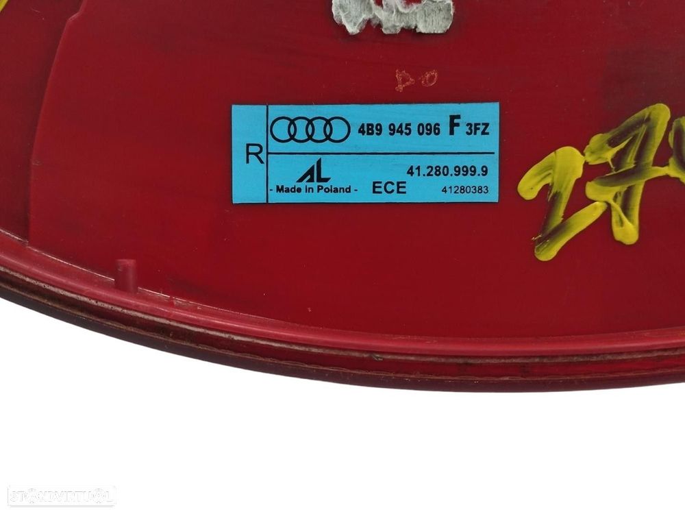FAROLIM TRASEIRO DIREITO AUDI A6 AVANT 2002 -4B9945096F - 3
