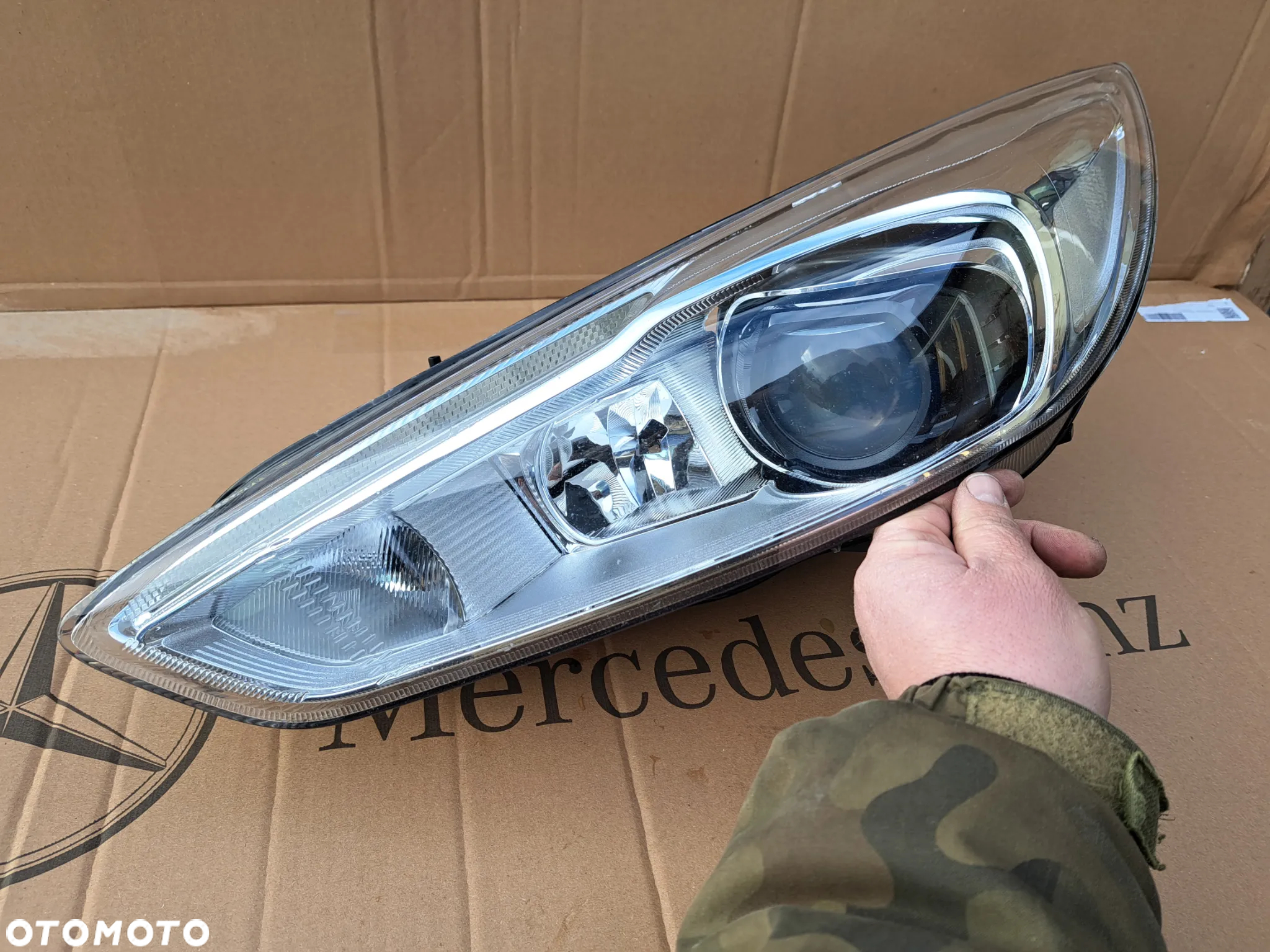 Lampa przednia lewa Ford Focus MK-3 III Lift Xenon F1EB-13D155-AD Reflektor lewy przód Ford Focus MK-3 III Lift Xenon F1EB-13D155-AD - 6
