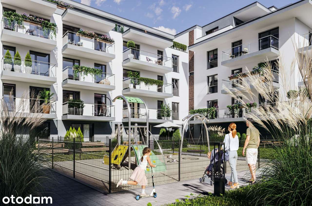 2-pokojowe mieszkanie 39m2 + ogródek
