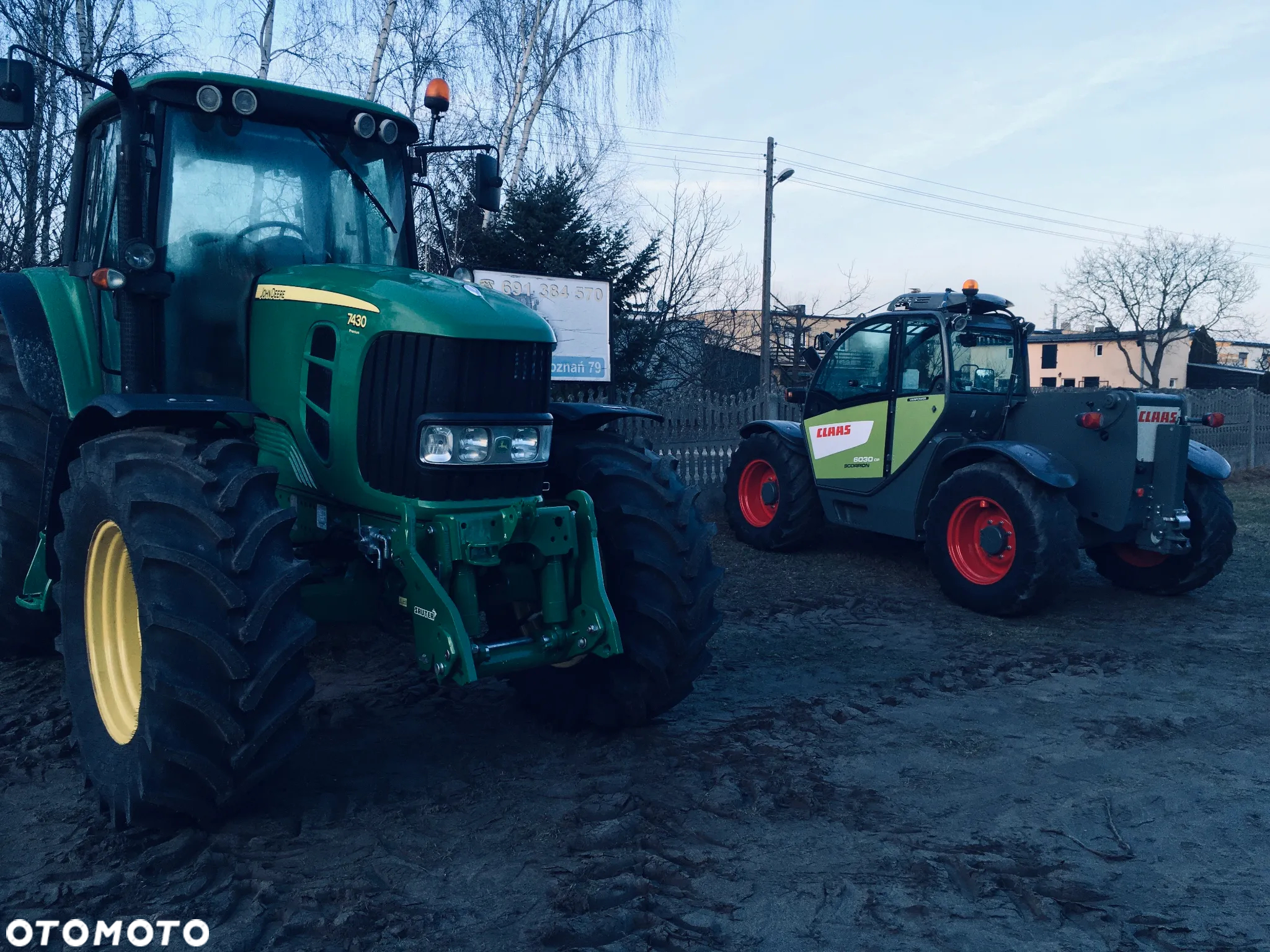 John Deere 7430 Premium Nowe opony Pneumatyka Video - 25