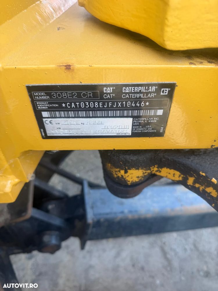 Caterpillar 308 E2CR an 2018      ore 1268 - 8