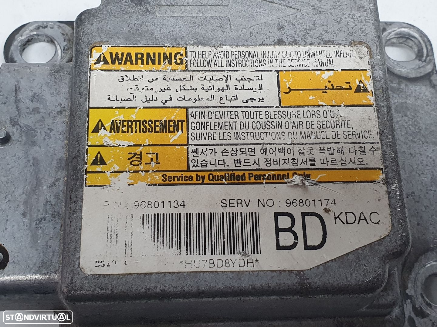 Centralina / Modulo Airbags Chevrolet Matiz (M200, M250) - 2