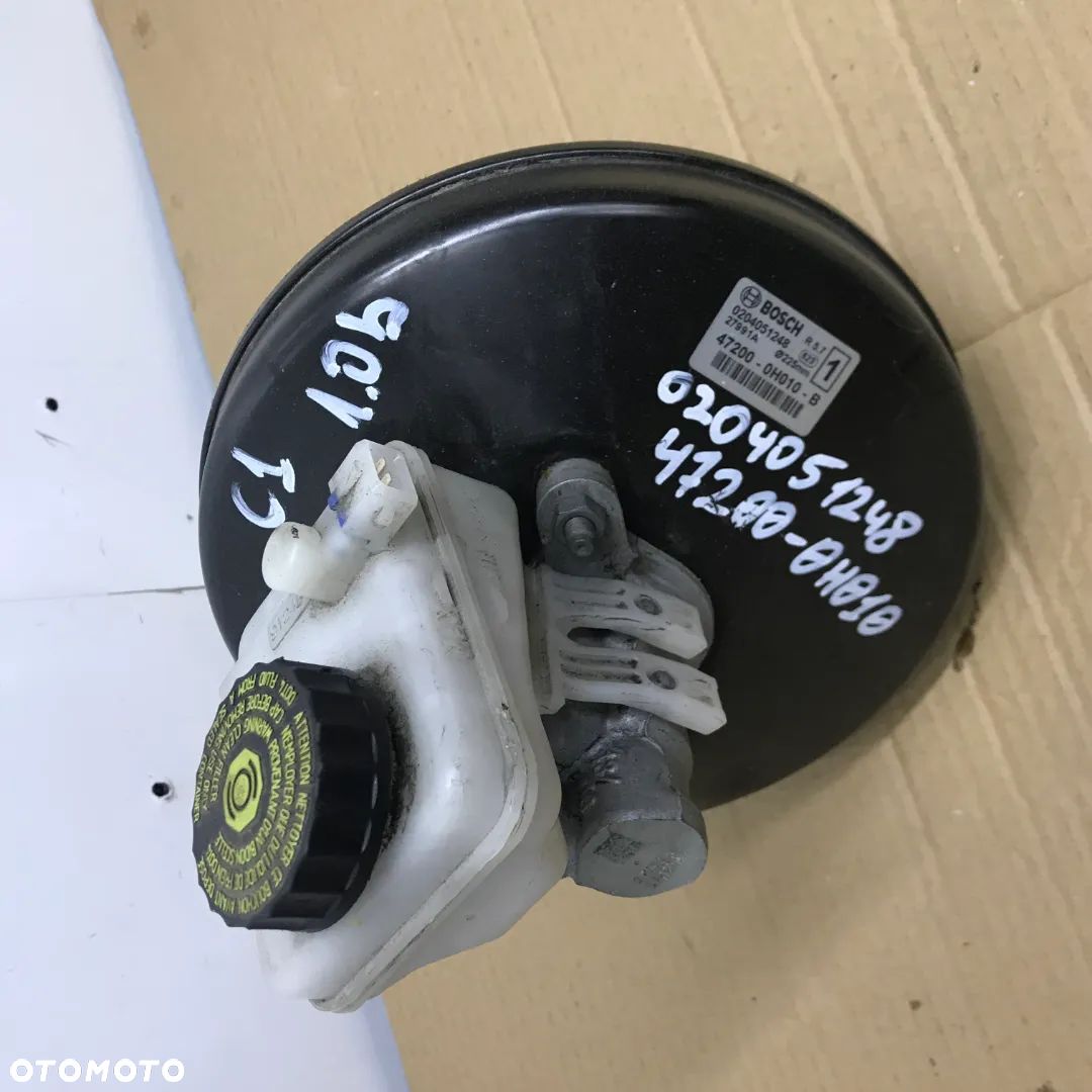 Pompa hamulcowa toyota aygo citroen C1 peugeot 107 05-14 serwo wspomaganie hamulca 0204051248 47200-0H010 - 1