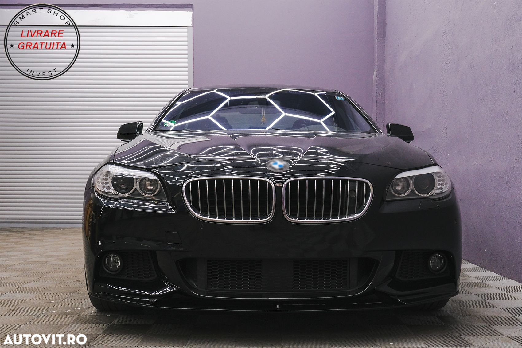 Grila central inferioara compatibila cu BMW Seria 5 F10 F11 M-Tech (2009-2017) cu - livrare gratuita - 6