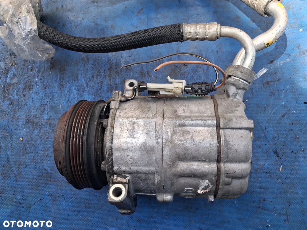 Pompa sprężarka Opel Astra H Meriva B Corsa D Zafira B1.6 z16XEP 24421019 Z16XE SA sanden kompresor klimy klimatyzacji przewód przewody - 1
