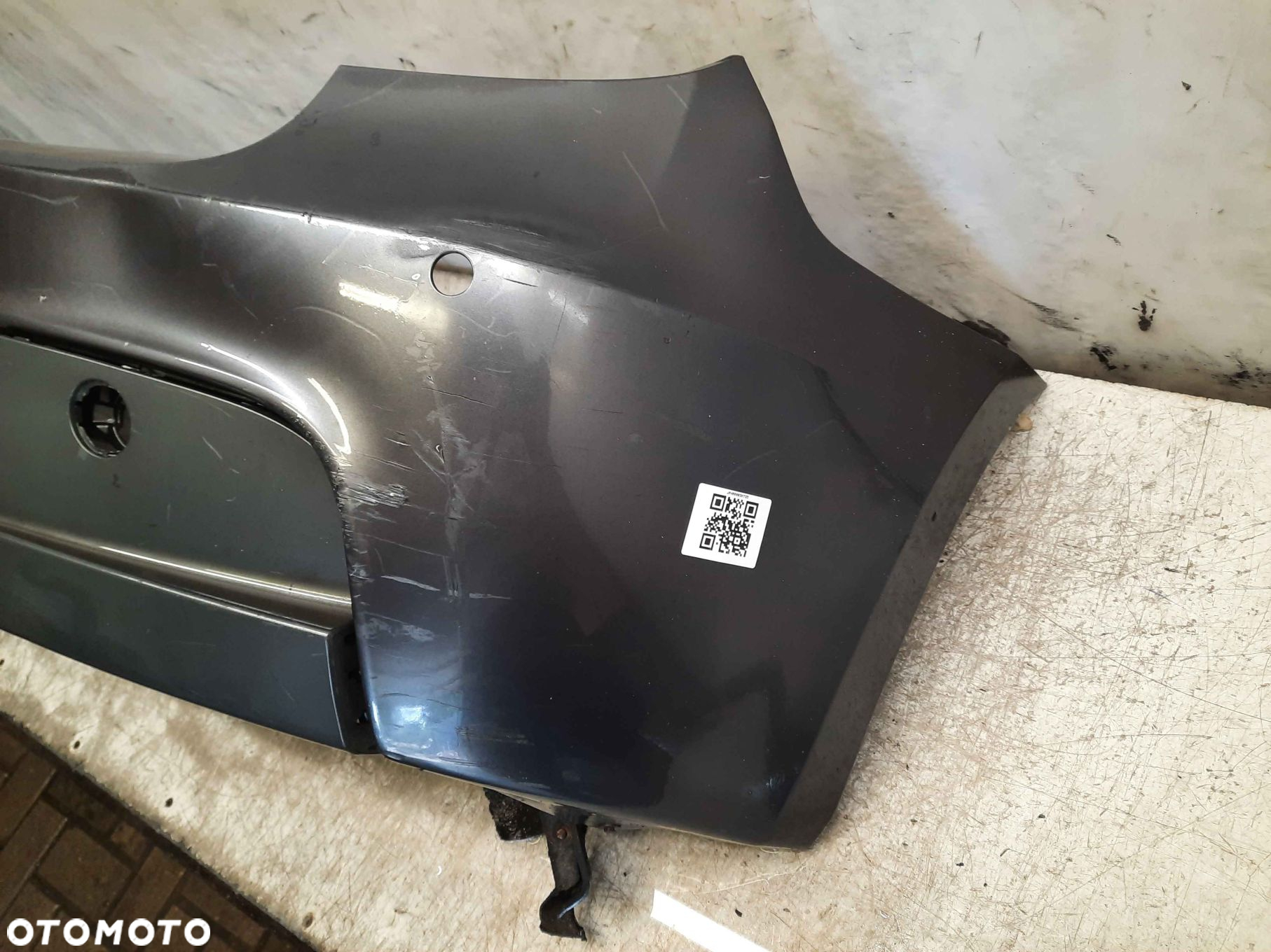 ^ ZDERZAK TYŁ TYLNY BMW E87 SERIA 1 I M PAKIET SPARKLING GRAPHITE METALLIC SZARY PDC CZUJNIKI - 4