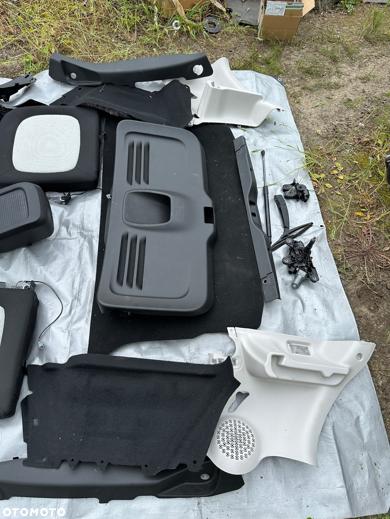 Smart 453 forfour tapicerka osłona słupek siedzisko listwa panel osłona plastik - 6