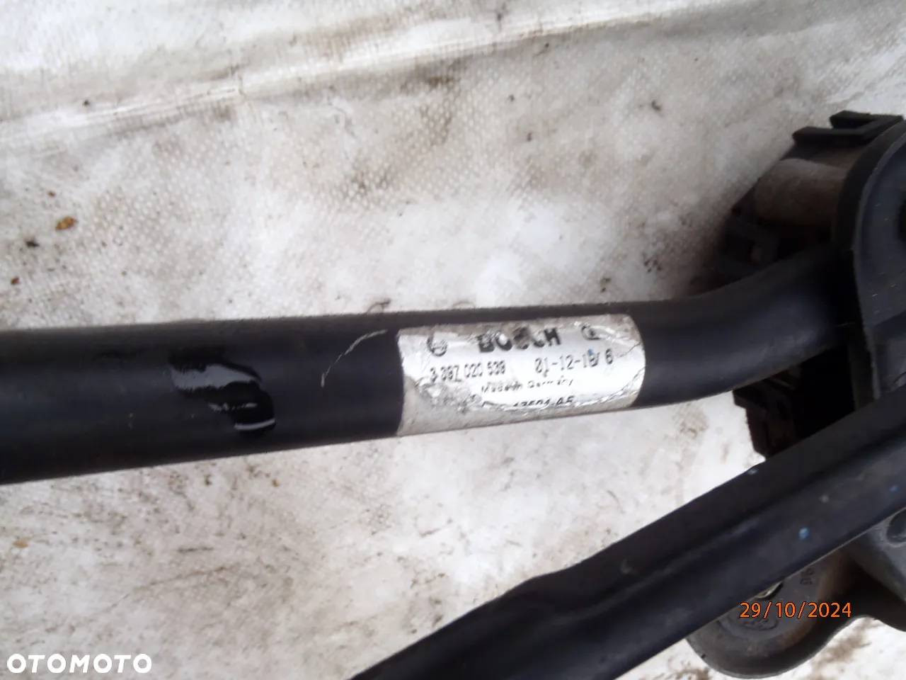 silniczek wycieraczek mechanizm ramiona cięgna cięgno trzpień frez jaguar x type xtype 0390 241 708 cep ORYGINAL JAK NOWY nie wypracowane - 6