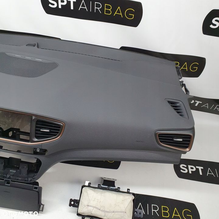 HYUNDAI IONIQ PRZED LIFT DESKA ROZDZIELCZA KONSOLA KOKPIT PULPIT PODUSZKI AIRBAG AIR BAG PASY KIT SET - 4