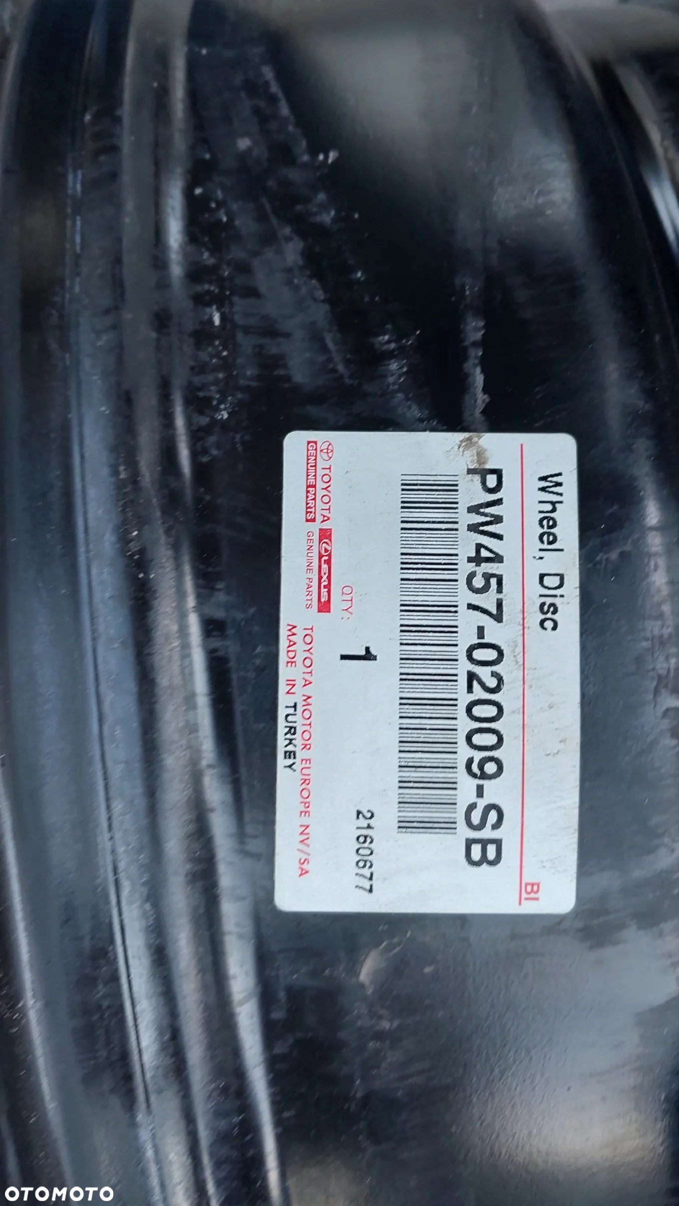 Komplet FELG STALOWYCH 16 5x114,3 TOYOTA AVENSIS AURIS  czujniki pw457-02009-sb - 6