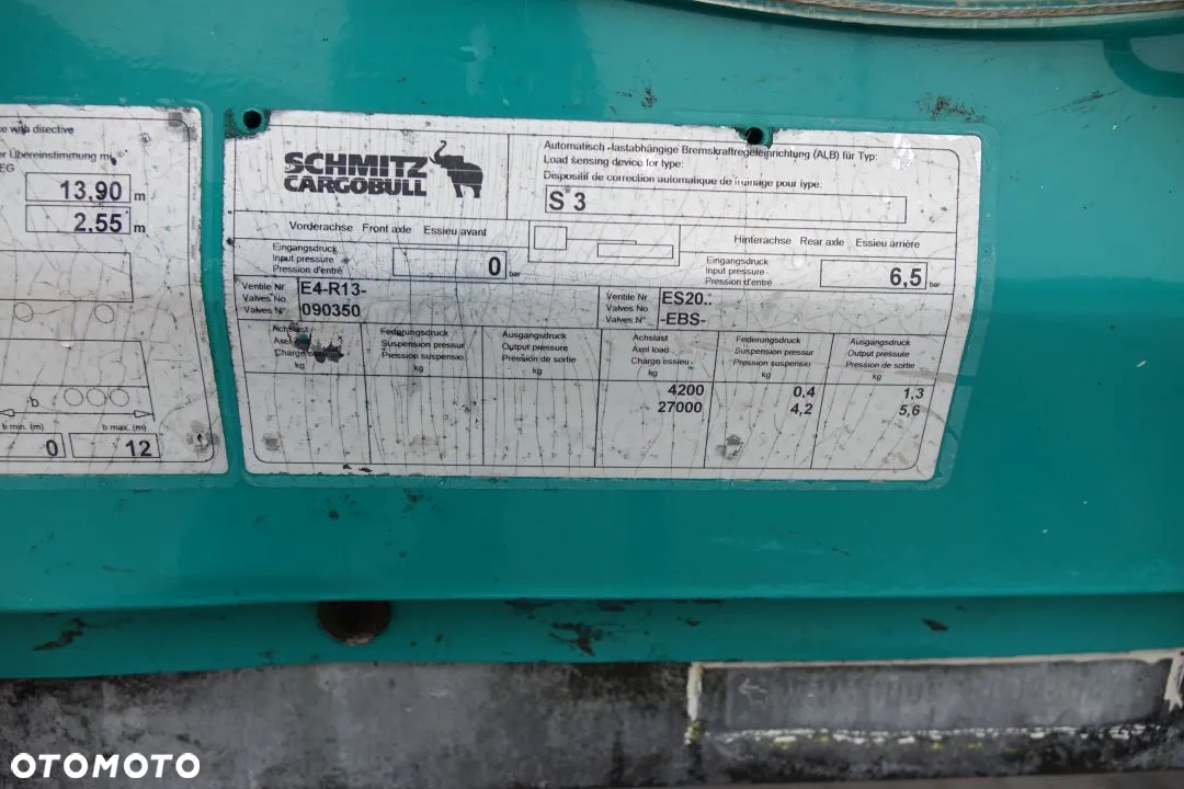 Schmitz Cargobull FIRANKA/ VARIOS /  OSIE SCHMITZ / OCYNK / DACH PODNOSZONY / - 27