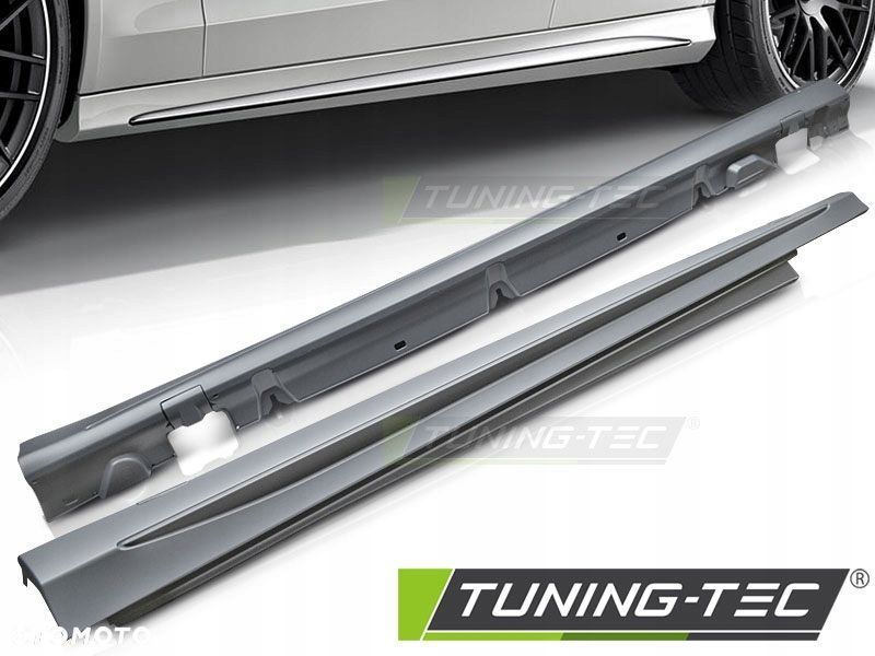 progi zewnętrzne plastikowe tuning sport amg look mercedes c-klasa w 205 - 3