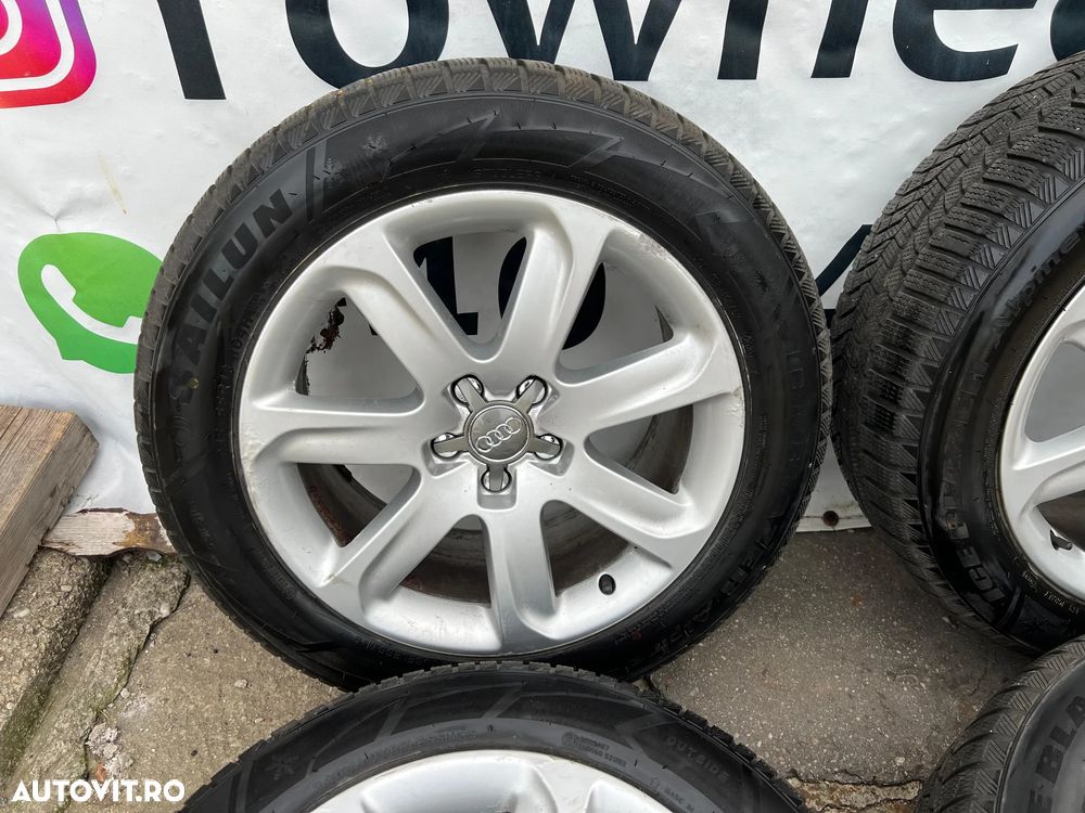 Jante Orginale AUDI R18 cu anvelope iarna jante audi cu anvelope iarna 235-55-18 impecabile - 6