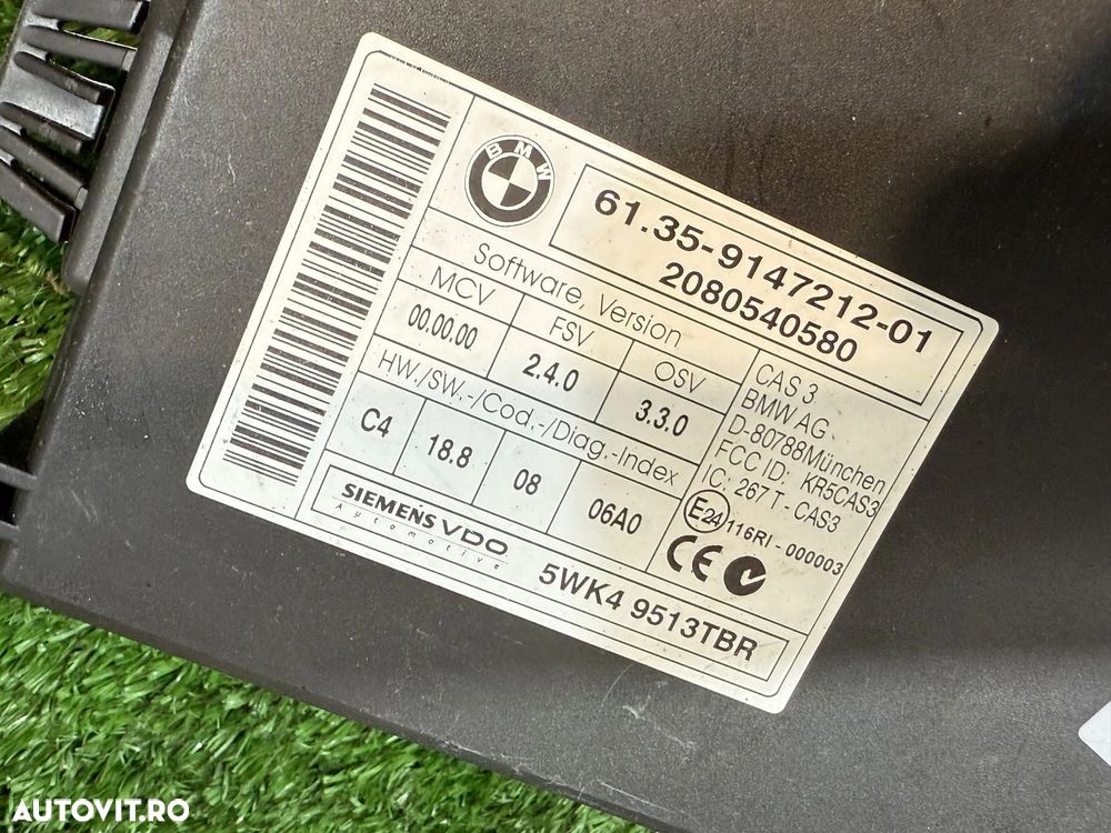 CONTACT CU CHEIE START BMW 318I SERIA 3 E90 LCI 2.0 BENZINA 2008 COD OEM 61359147212 694991307 2011-2019 - 5