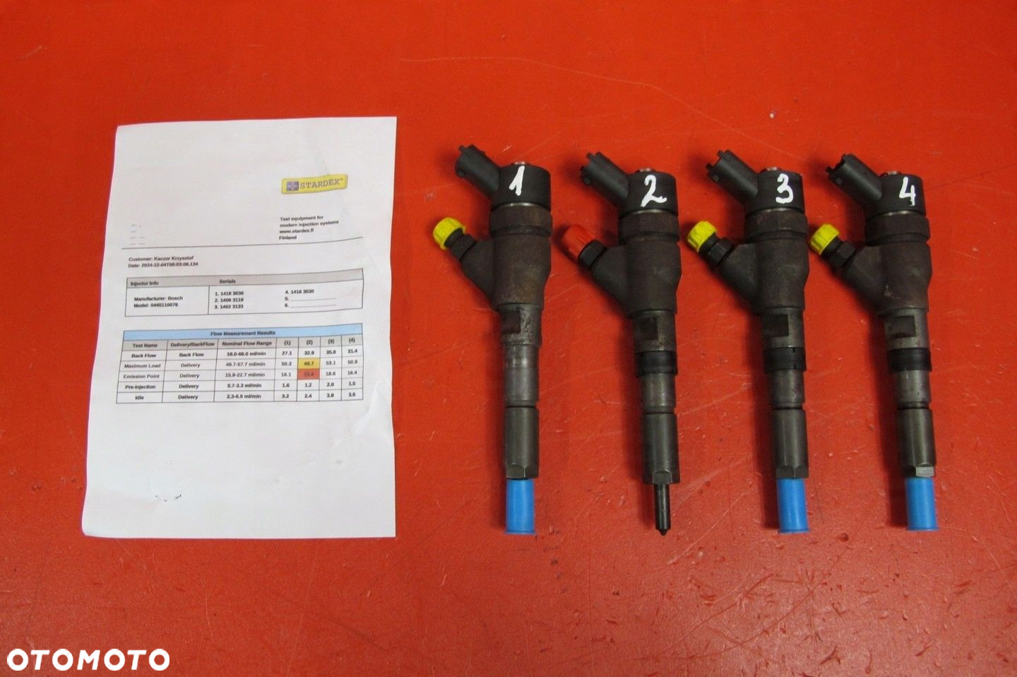 WTRYSKIWACZ BOSCH PEUGEOT CITROEN FIAT 2.0 HDI JTD 0445110076 9653594280 - 2