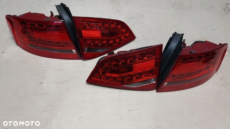 audi a4 b8 07-11r komplet lamp tył lewa prawa led eu sedan - 1