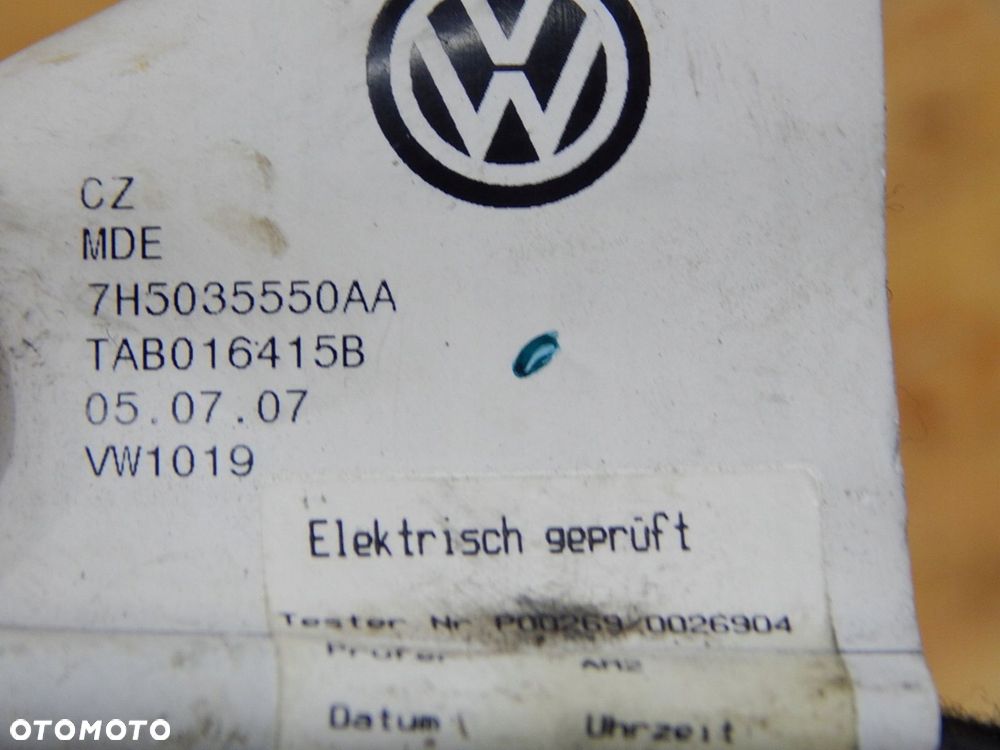vw t5 multivan instalacja wiązka anteny radia 7h5035550aa 7h5035550ag - 3