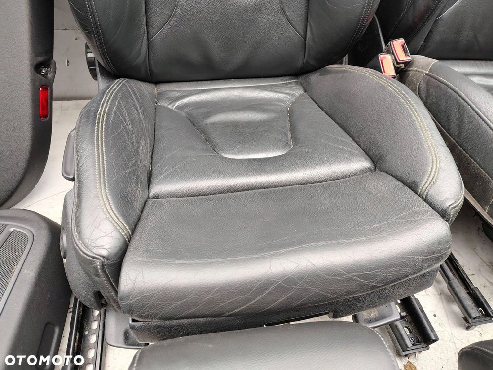 FOTEL FOTELE KANAPA BOCZKI CZARNA SKÓRA GRZANE AUDI A4 B8 SEDAN - 16