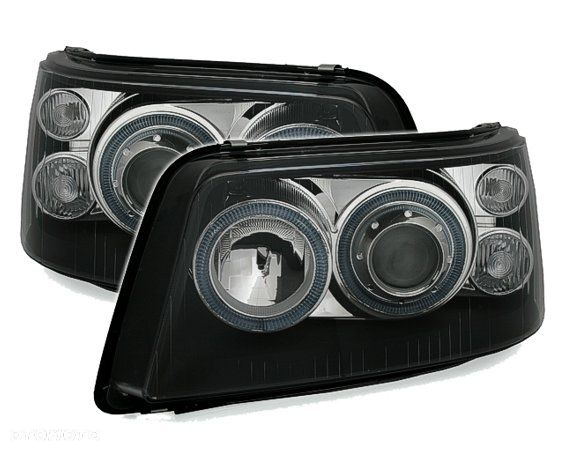 Lampy Reflektory VW T5 03-09 BLACK H7/H1 DEPO - 3