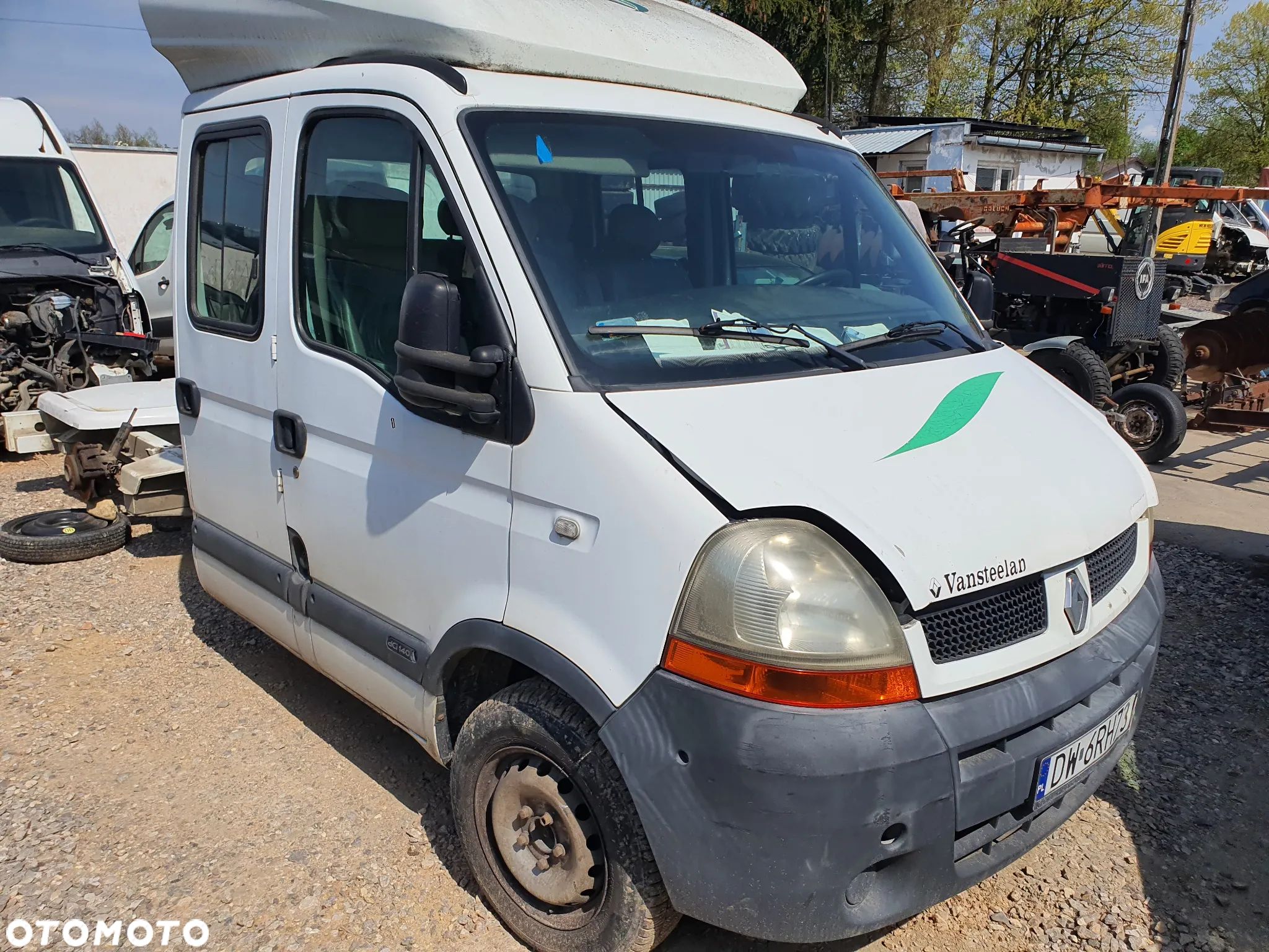 renault master II lift maska zderzak lampa grill błotnik drzwi zbiornik paliwa szyba lusterko klamka - 1