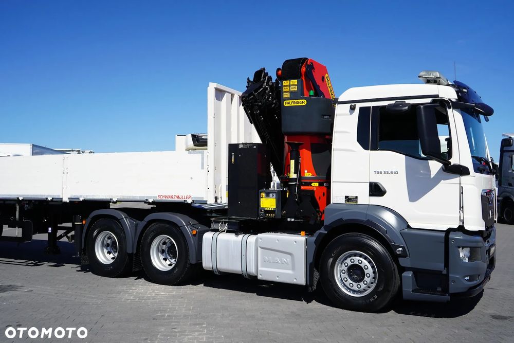 MAN TGS 33.510 / 6 X 4 / HDS PALFINGER PK 42 002 SH-E / WYSIĘG 17 M - 40