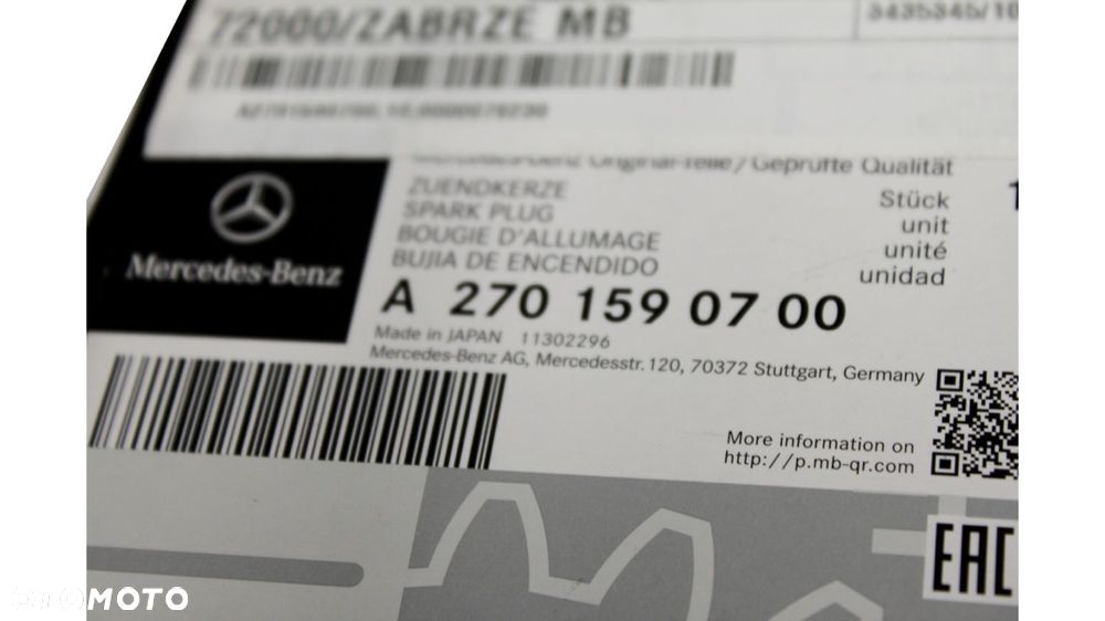 MERCEDES WIELE MODELIC Swieca zaplonowa ORYGINAL - 4