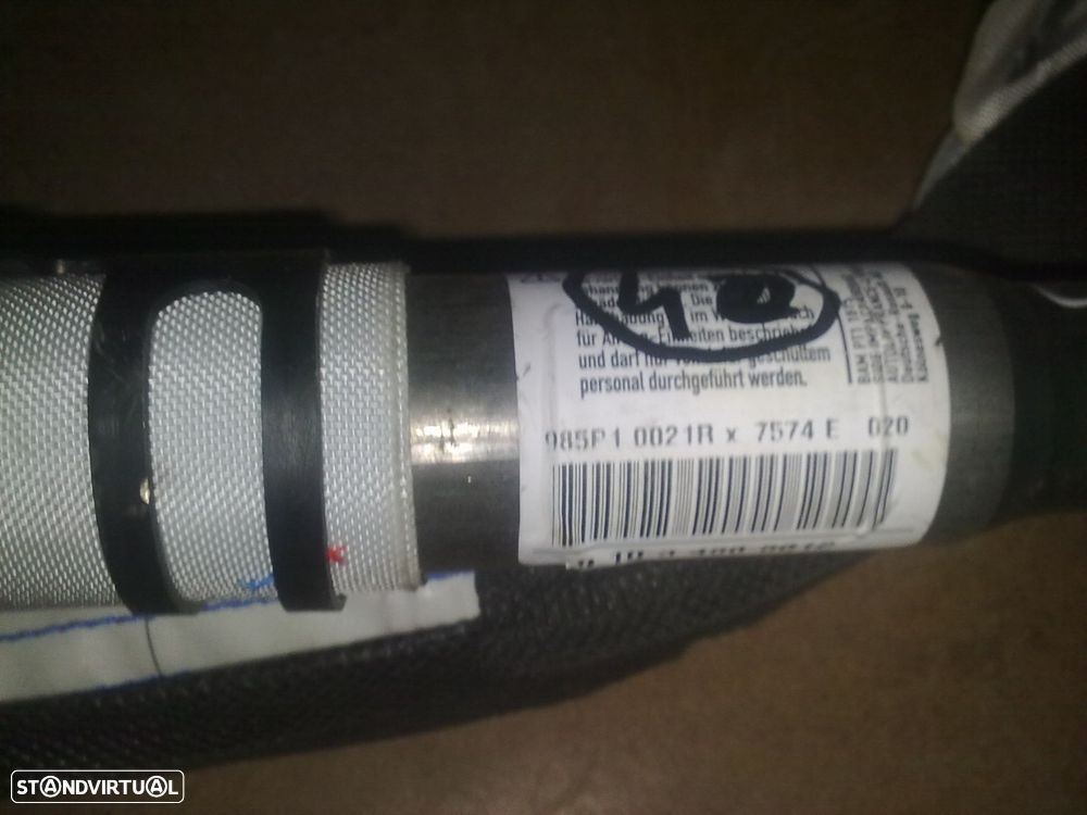 Airbag Cortina 985P10021R RENAULT MEGANE RENAULT MEGANE 3 2009 1.5DCI 85CV 5P PRETO ESQ - 2