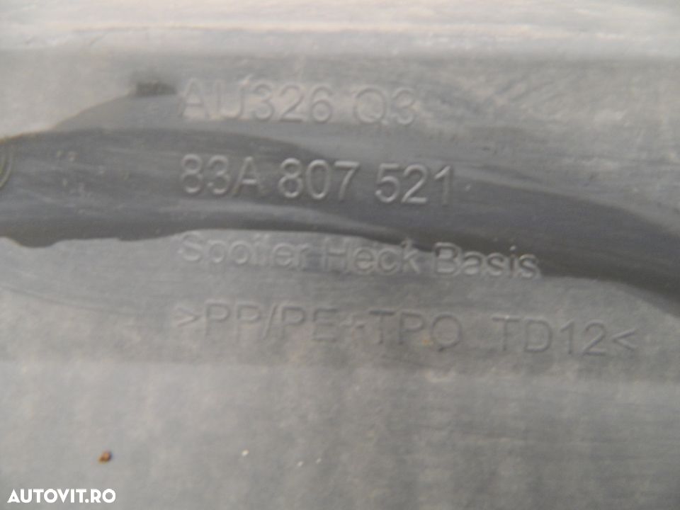 Spoiler bara spate Audi Q3, 2018, 2019, 2020, 2021, 83A807521. - 6