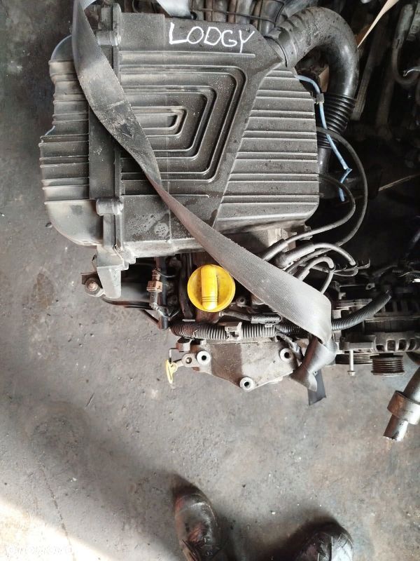 SILNIK K7M812 K7MA812 DACIA DOKKER LODGY 1.6 8V KOMPLETNY Z OSPRZETEM - 1